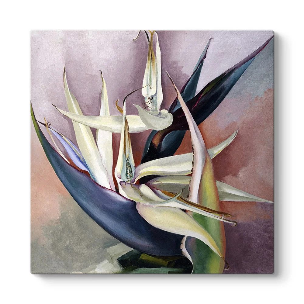 Georgia OKeeffe - White Bird of Paradise Tablosu - Model 3